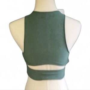 Outdoor Voices Heathered Green Sports Bra Size S